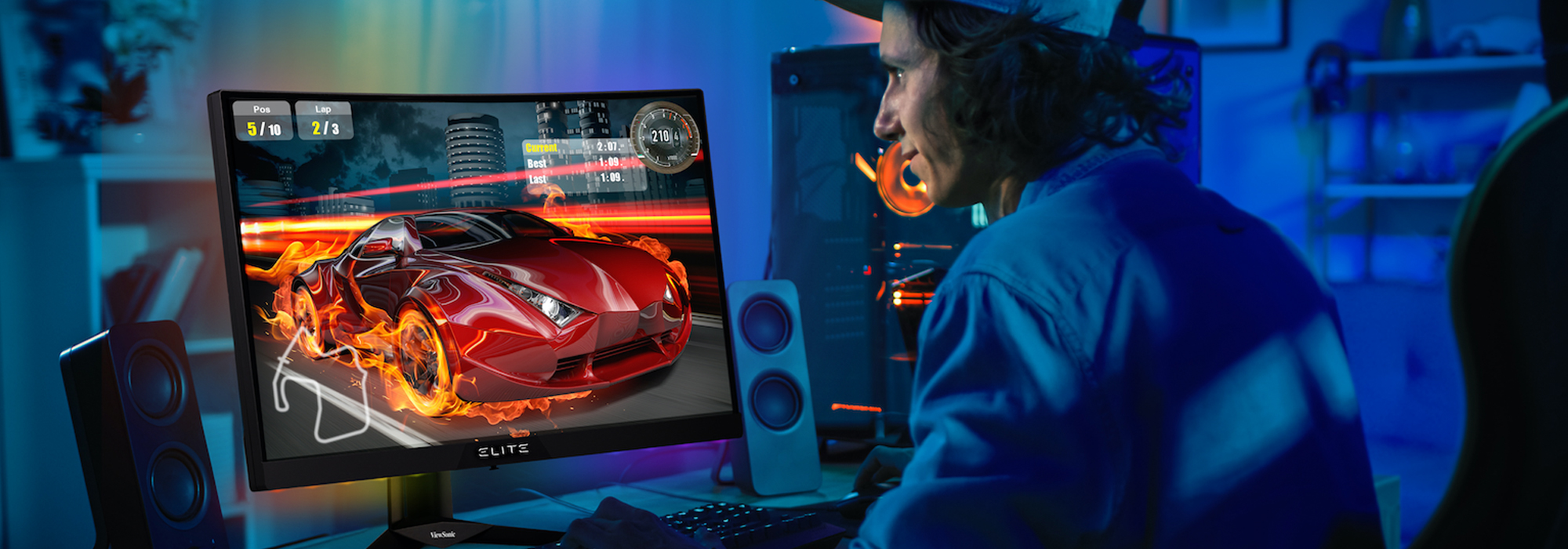 Immagine pubblicata in relazione al seguente contenuto: ViewSonic commercializza il gaming monitor a schermo curvo ELITE XG270QC | Nome immagine: news30768_ViewSonic-ELITE-XG270QC _1.jpg